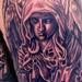 Tattoos - Black and Gray Memorial Angel Tattoo - 56526